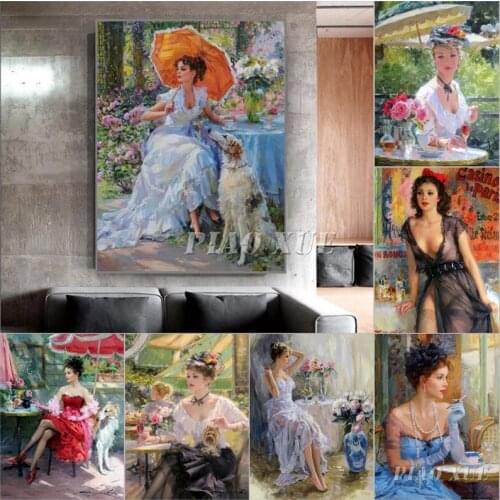 5d Full Drill Square Diamond Painting Abstract Woman Embroidery Cross Stitch Body Oil Wall Decoration