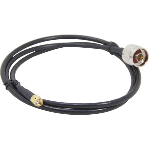 Ultra Low Loss Coax Cable, N Type Male Connector to RP-SMA Male Pigtail Cable