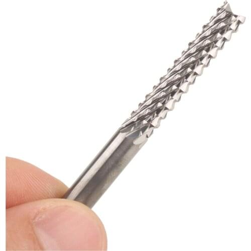 1pcs 6*42mm Corn Teeth End Mill, Milling Cutter CNC Router Bits Tools PCB, Printed Circuit Board Cutter on HDF,Fiber Glass