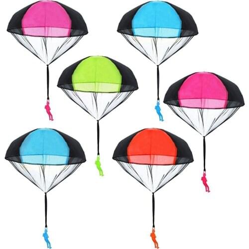 Mini Hand Throwing Parachute Funny Toy Kid Outdoor Game Play Educational Toys Fly Parachute Sport Children Party Christmas Toy