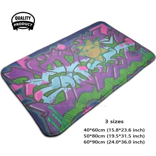 V Sweet Sun 3D Soft Non-Slip Mat Rug Carpet Foot Pad Vsweet Sweet Sweet Universe Dj Vvitch Graffiti Wrestling Twitch