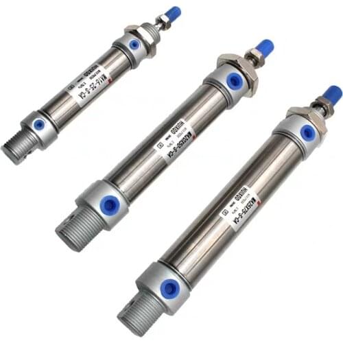 MA16/20/25/32/40 Series stainless steel Mini pneumatic cylinder 25/50/75/100/125/150/175/200/250/300 mm stroke Free shipping