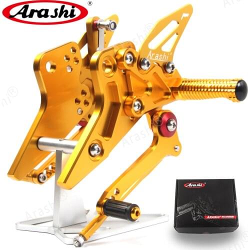 Arashi Motorcycle Rider Footrest For KAWASAKI Z800 ZR800 ABS 2013-2016 CNC Adjustable Rearsets Foot Pegs 2013 2014 2015 2016