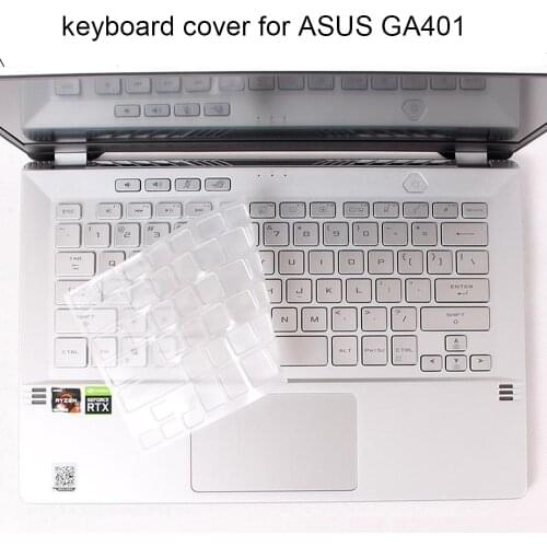 Clear TPU Keyboard Covers for Asus ROG Zephyrus G14 GA401 GA401II GA401IV Laptops keyboards protector cover Anti Dust proof New