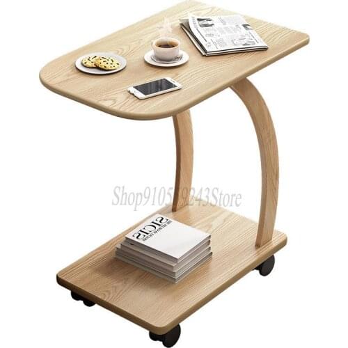 Creative Side Table Movable Small Coffee Table With Round Bedside Table Simple Mini Sofa Small Side Table Bedroom Bedside Table