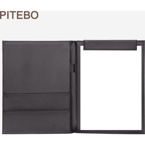 PITEBO High grade A4 leather folder file arrangement folder conference pad writing board magnet