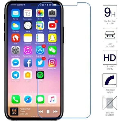 10 Pcs/Lot 2.5D 0.26mm 9H Premium Tempered Glass For Apple iPhone X Screen Protector Film Anti-Shock Scratch Clear Transparent