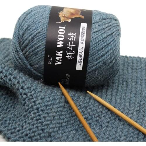 DIY 100g High Quality Yak Hair Plush Yarn Merino Wool for weaving Sweater Hat Scarf Anti-pilling Yarn for Crochet Hand Knitting