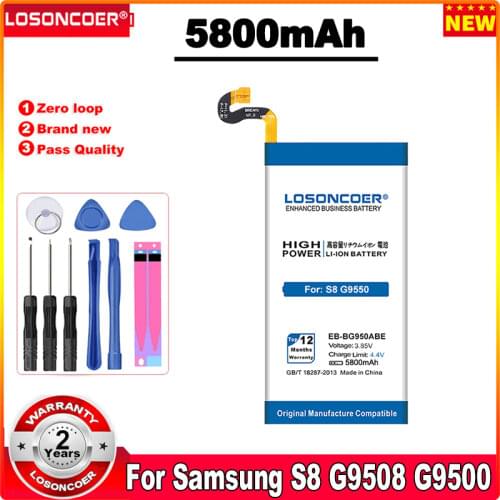 5300mAh EB-BG950ABE EB-BG950ABA Battery For Samsung Galaxy S8 G950U SM-G9508 G950A G9500 G950 G950T G950V G950F G950S Battery