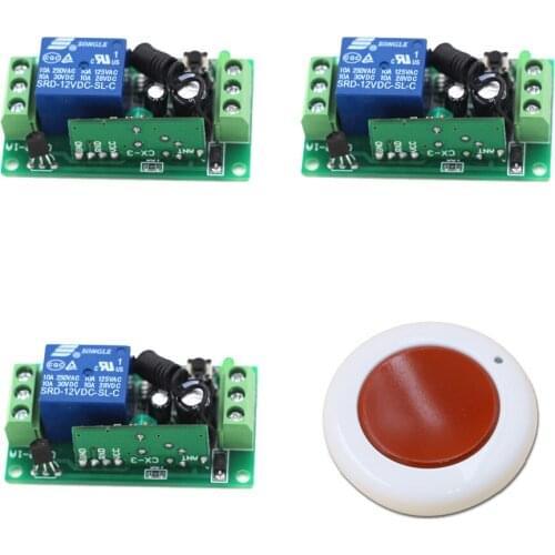 Wireless Remote Control Switch 12V 24V 10A Remote Switch 315Mhz 1CH Receiver Module Transmitter Learning Code
