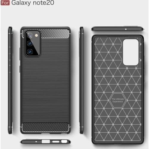 Carbon Fiber Case for Samsung Note20 Luxury Soft Carbon case for samsung Note20 Ultra DHL Free shipping 30pcs