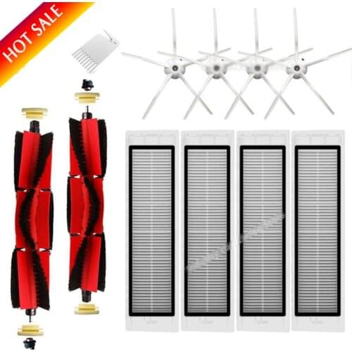 For XiaoMi Roborock S50 S51 S55 S6 S6 Pure Accessories Vacuum Cleaner Parts Washable HEPA Filter Main Brush Side Brush