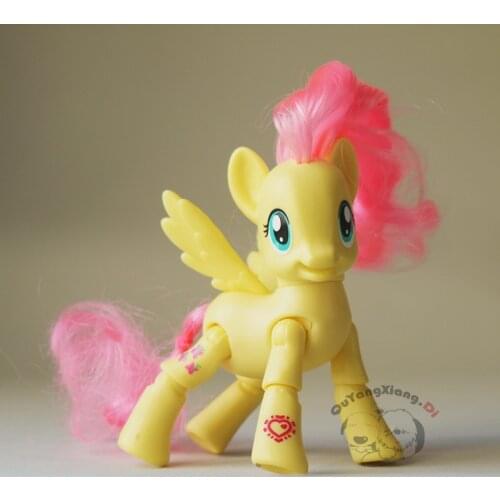 P8-052 Action Figures 8cm Little Cute Horse Model Doll Fluttershy Show Anime Toys for Children