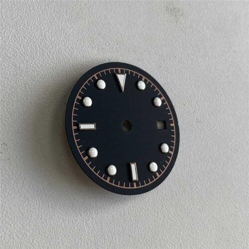 For Miyota 8215 821A 8200 series Watch Dial with Green Luminous Spare Part for DG2813 3804 Watch Movement Repair Parts