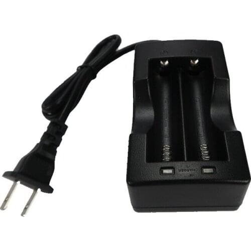 ALLOET 6W MAX Smart Battery Charger for Torch 18650 Lithium Battery Charger Dual Slot Batteries Fast Charging Dock EU US Plug