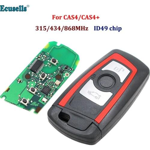 Keyless 3B Remote Key 315MHz YGOHUF5662,434MHz HUF5767,868 MHz HUF5661 For BMW 5 7 F Series 2009-2016 CAS4 CAS4+ red