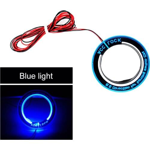 Car Ignition Key Ring LED Light Decoration sticker for Auto Accessories for Ford Focus 2 Focus 3 Kuga Mondeo