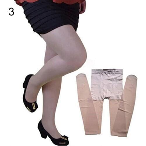 Womens Stockings Casual Plus-Size Summer Pantyhose Flexible Nylon Glossy Thigh Stocking Solid Super Stretchy Tights Female