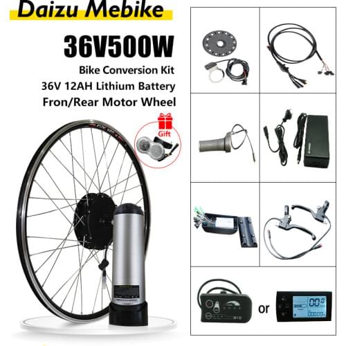 Universal 36V 250W/360W/500W Bafang BBSHD BBS03 Mid Drive Motor Electric Fat Beach Bike Conversion Kit With 10Ah Frog Battery