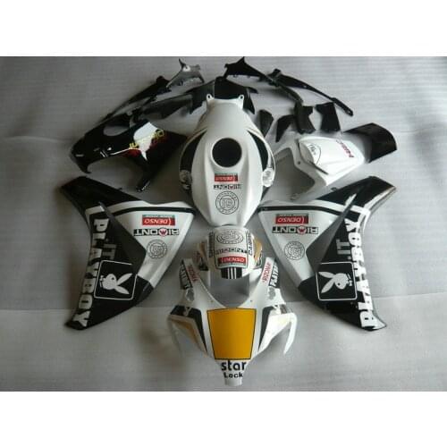 Motorcycle Fairing kit for CBR1000RR 08 09 10 11 CBR1000 CBR1000RR 2008 2011 ABS Top White black Fairings set+gifts HC04