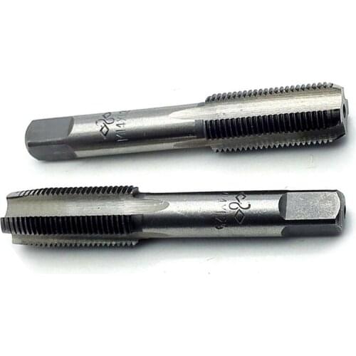 Metalworking Tap set CNC machine 2pcs High Speed Steel 14mmx1.25 Metric