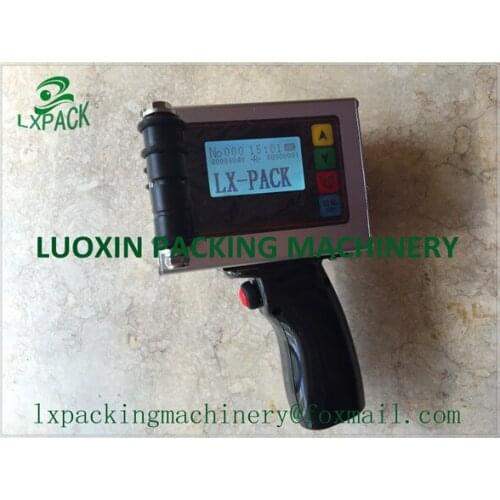 LX-PACK Lowest Factory Price DOUBLE HEADS HAND jet industrial date inkjet printer bar code printer cable marking drop on demand