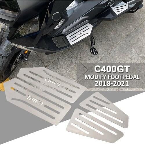 NEW Footrest FOR BMW C400GT Motorcycle Stainless Steel Foot Pegs Pedal Kits Footboard Step C 400 GT 2018-2021