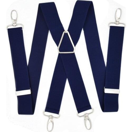 Suspenders Men for Trousers 100 cm Adjustable elastic x Women Suspender pants 3.5 cm hooks braces multi olive stretch