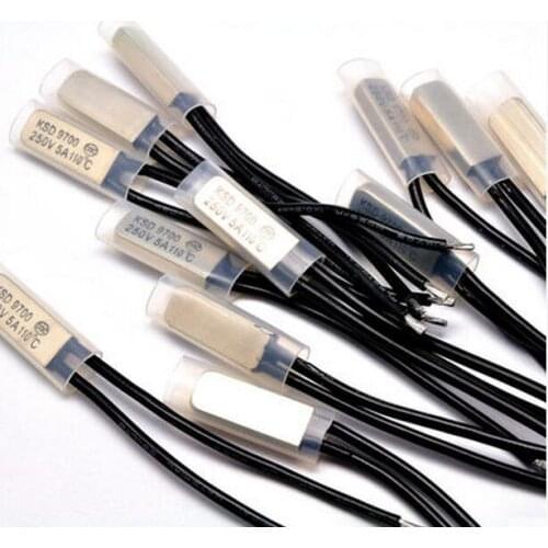 250V/5A 15 25 30 35 40 45 65 70 75 80 85~110C degree KSD9700 temperature controller switch thermal protector normally close open
