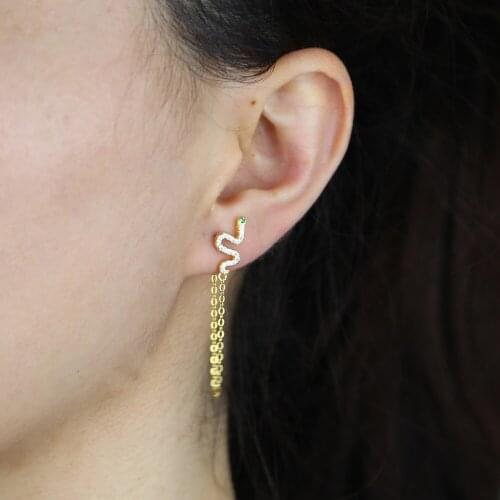 Romantic Tassel Chain Girl Women Earring 100% 925 Sterling Silver Jewelry