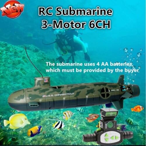 Simulation Submarine Remote Control RC Submarine 6CH Water-Cooled Childrens Electric Toy Submarine Model Simulation Battleship