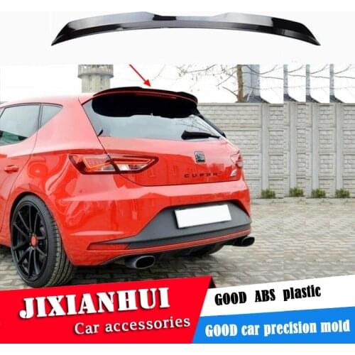 For Seat LEON Spoiler 2000-2020 Volkswagen Seat LEON 3doos / 5doors TYS ABS Car Rear Wing Color Rear Spoiler