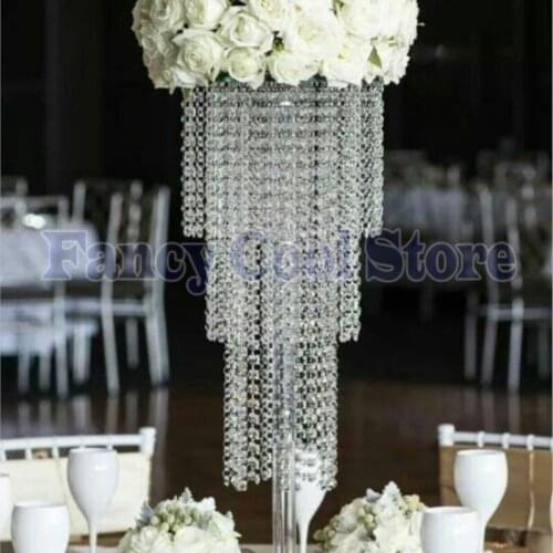 Wedding Crystal Table Centerpiece Flower Stand