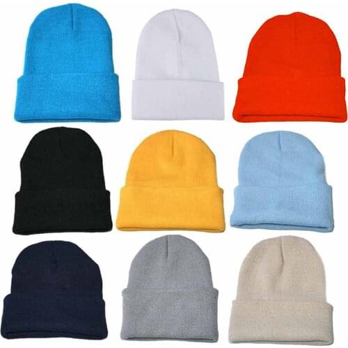 Unisex Slouchy Knitting Beanie Hip Hop Cap Warm Winter Ski Hats Caps Men Winter Hats For Women Bonnet Femme Gorras Шапка #25