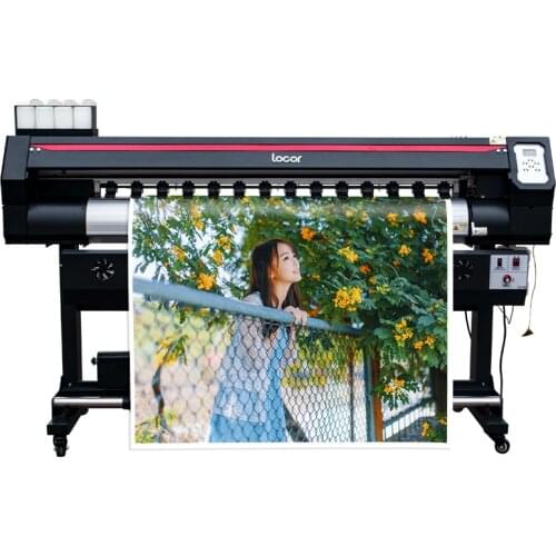 Vinyl Sticker Inkjet Printer Locor Digital Banner Printing Machine Price 1.6M Dx7 Xp600 Wide Banner Printer