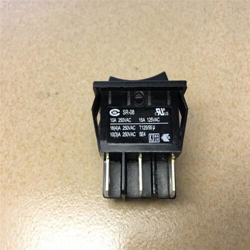 1pc High Power SR-08 Merchant Power Rocker Switch 3 Positions 16A 250VAC T125/55 Power Switch