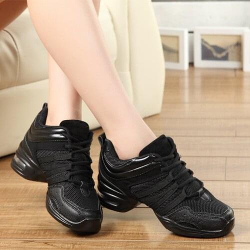 Women Black Gold Dance Shoes Ladies Jazz Hip Hop Dancing Shoes Woman Latin Platform Wedge Shoes Fitness Ballroom Dance