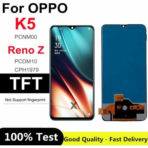 TFT 6.4 inch For Oppo Reno Z CPH1979 PCDM10 PCDT10 LCD DIsplay Touch Screen Digitizer Assembly For OPPO K5 LCD