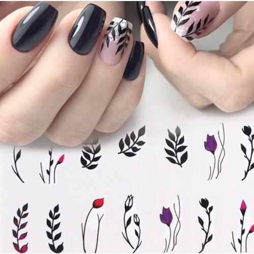 68 Sheets Beautiful Nail Art Sticker Watermark Nail Tip Decal Manicure Paste Decoration for Women Girls