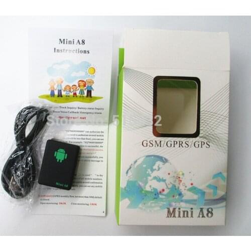 Mini A8 Car Tracker Global Real Time 4 Bands GSM/GPRS Security Auto Tracking Device Support Android Alarm