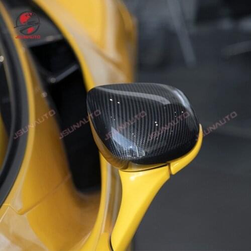 Carbon Fiber Side Mirror Cover For McLaren 540C 570S 570GT 600LT 720S Rear View Carbon Mirror Refit Auto Part