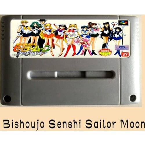 Bishoujo Senshi Sailor Moon 16 bit Big Gray Game Card