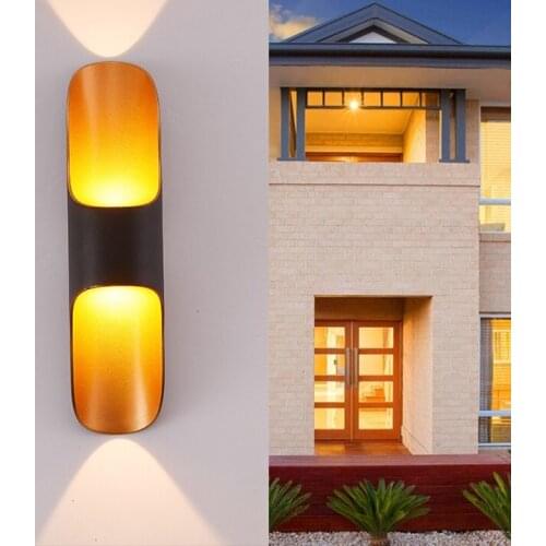 Balcony Sconces Wall Lights Modern LED Wall Lamp Bedroom Aluminum Waterfool Patio Sconce Lamps Bathroom Mirror Light Fixtures
