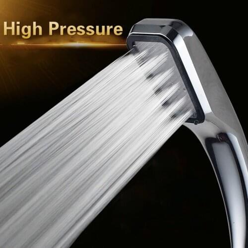 Quality Bathroom Rainfall Shower Head Water Saving Flow with Chrome ABS Rain Shower Head High Pressure Boost Portable Shower