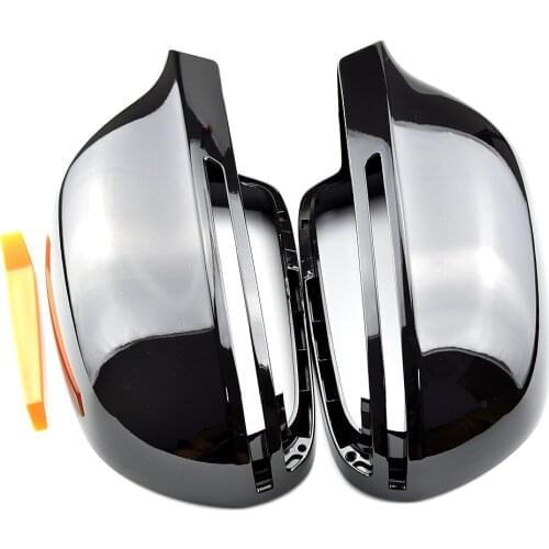 Side Mirror Cover Rearview Wing Mirror Caps For Audi B8 A3 A4 A6 S4 RS4 S6 RS6 ,Car Accessories Replacement