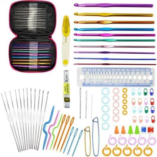 Handmade Crochet Hooks Knit Tools Crochet Needle Set Knitting Brooch Needls Set DIY Clothes Scarf Sweater