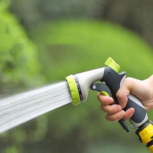 8 Pattern Spray Lawn Watering Nozzle Car Wash Gun Garden Hose Spray Nozzle Hand-held Tools Sprinkle Water Nozzle Multi-function