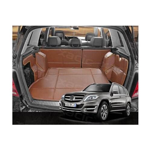 Non Slip Easy Clean Wholy Surrounded No Ordor Special Car Trunk Carpets for MercedesBenzGLK 250 Waterproof Leather Trunk Mats