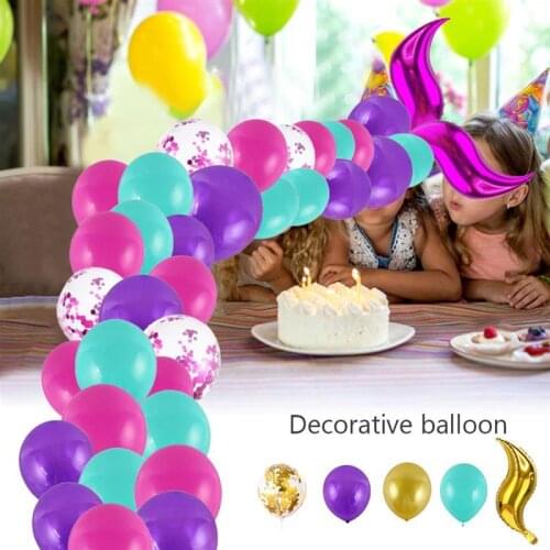 Mermaid Tail Balloon Garland Arch Mermaid Theme Birthday Party Decorations Supplies Under The Sea Little Mermaid Balloons
