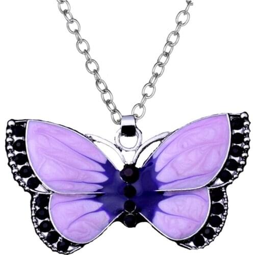 Animal Insect Butterfly Charm Pendant Necklace Bohemian Fashion Jewelry Gift For Women Christmas Thanksgiving Present For Girl
